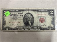 1953 $2 RED SEAL NOTE