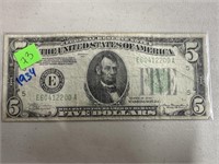 1934 $5 CURRENCY NOTE