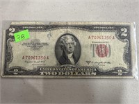 1953-B $2 RED SEAL CURRENCY NOTE