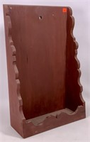 Pine shelf - scalloped ends and bottom, 13.5" x 20