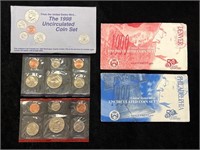 1998 & 1999 US Mint Uncirculated Coin Sets