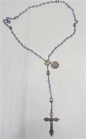 925 Sterling Silver Amethyst Rosary