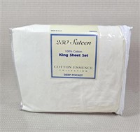 Cotton Essence King Sheet Set NEW!