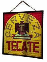 Tecate Beer Stained Glass