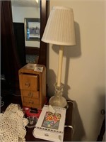 LAMP, JEWELRY BOX & MORE