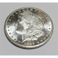 1884 CC CH BU PL  Key Date Morgan Dollar