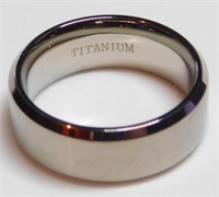 New Titanium Band Ring (Size: 9.5) - 8mm Band