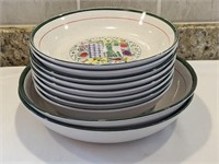 2 X PASTA SERVING DISHES