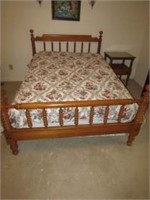 Willett Maple full size bed & night stand