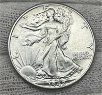 1942 Unc. W. Liberty Half Dollar