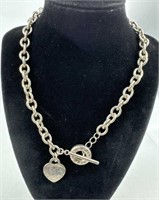 925 Silver Tiffany & Co. Stamped Necklace