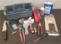 Carry Tote of Assorted Tools, Hardware & More