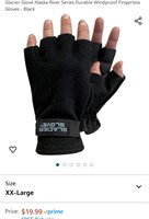 Glacier Glove Durable Windproof Fingerless Gloves