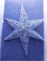 Large wire & glitter 6 point star, 43" tall