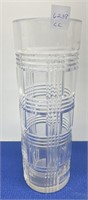 Ralph Lauren Cut Glass Vase 12” h