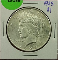 1925 Peace Dollar UNC