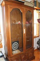 Gun cabinet and electronics on top