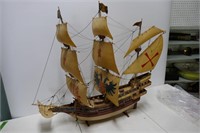 Tall Ship Made From Plastic 26"L