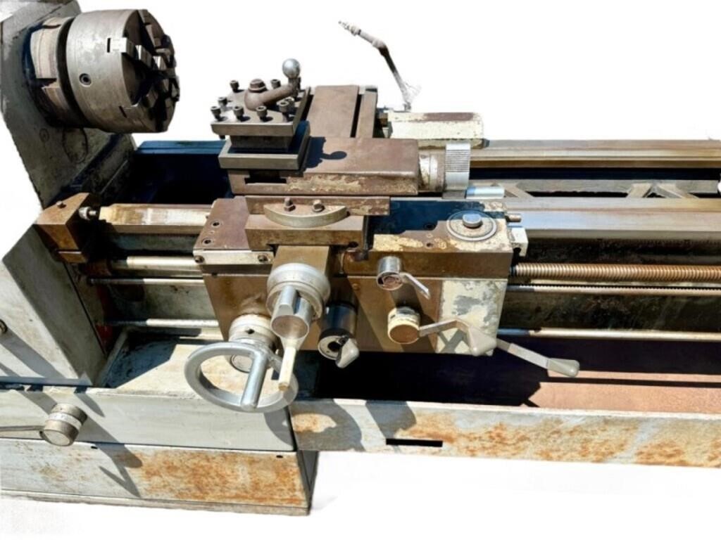 French manufactured metal lathe approximately