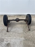 Trailer Axle with tires