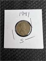 1941-S Wheat Penny