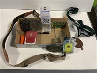 Miscellaneous cables items: binoculars straps,