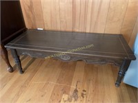Vintage oak finish coffee table