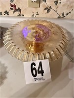 Amber Glass Cake Stand