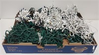 (10) Strands of Christmas Lights: White & Colorful