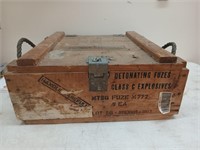 Wood detonating fuse box seven and a half by 18