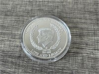 JFK Life & Legacy Plated .999 Silver