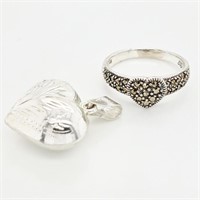 $240 Silver Marcasite Set