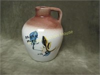 Ozark Moonshine Moonshin MA Jug Art Pottery HP
