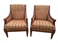 2 CRAFT MASTER HIGH BACK ACCENT CHAIRS