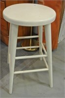 Painted Wooden Kitchen Stool