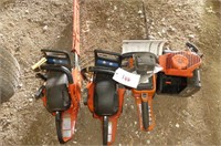Group of As Is Chain Saws