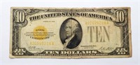 1928 $10 GOLD CERTIFICATE U.S. NOTE