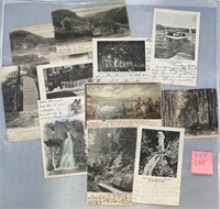 11 Massachusetts Antique/VTG Postcards Ephemera