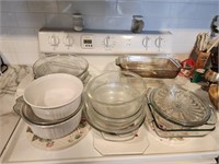 Lareg Lot Of glass Baking Dishes