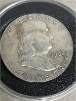 1962 Franklin silver half dollar