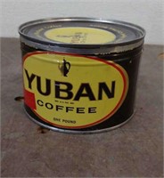 Vintage Yuban Coffee Tin Can