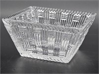 Tiffany & Company Crystal Square Vase, Marked