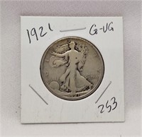1921 Half Dollar G-VG