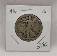 1916 Half Dollar G