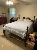 Full Size Mahogany Bed