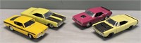 4 Die-Cast Metal Replica Sports Car Lot