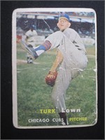 1957 TOPPS #247 TURK LOWN CHICAGO CUBS