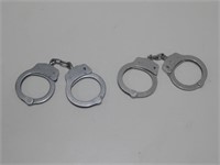 Two Pair Of Handcuffs No Keys One Marked S&W