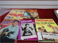 (5) Vintage magazines w/Elvis preseley.