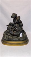 ANTIQUE FRENCH MYTHICAL BRONZE FIGURE